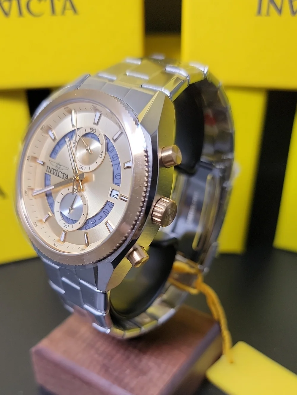 NEW ⌚️ Invicta Speedway Sprintus Men's Chronograph Watch - 45mm. Steel 50435